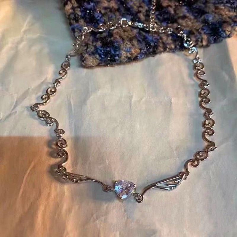 Colar Feminino Prateado