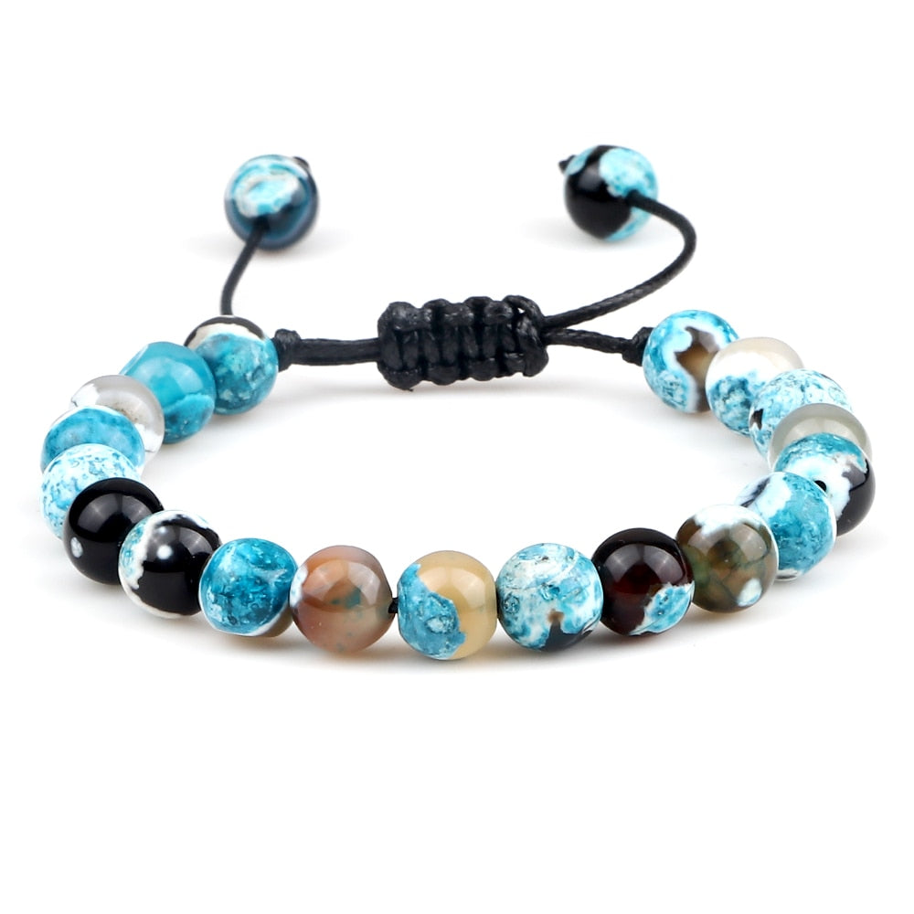 Pulseira Ajustável Olho de Tigre 8mm - cura/equilíbrio