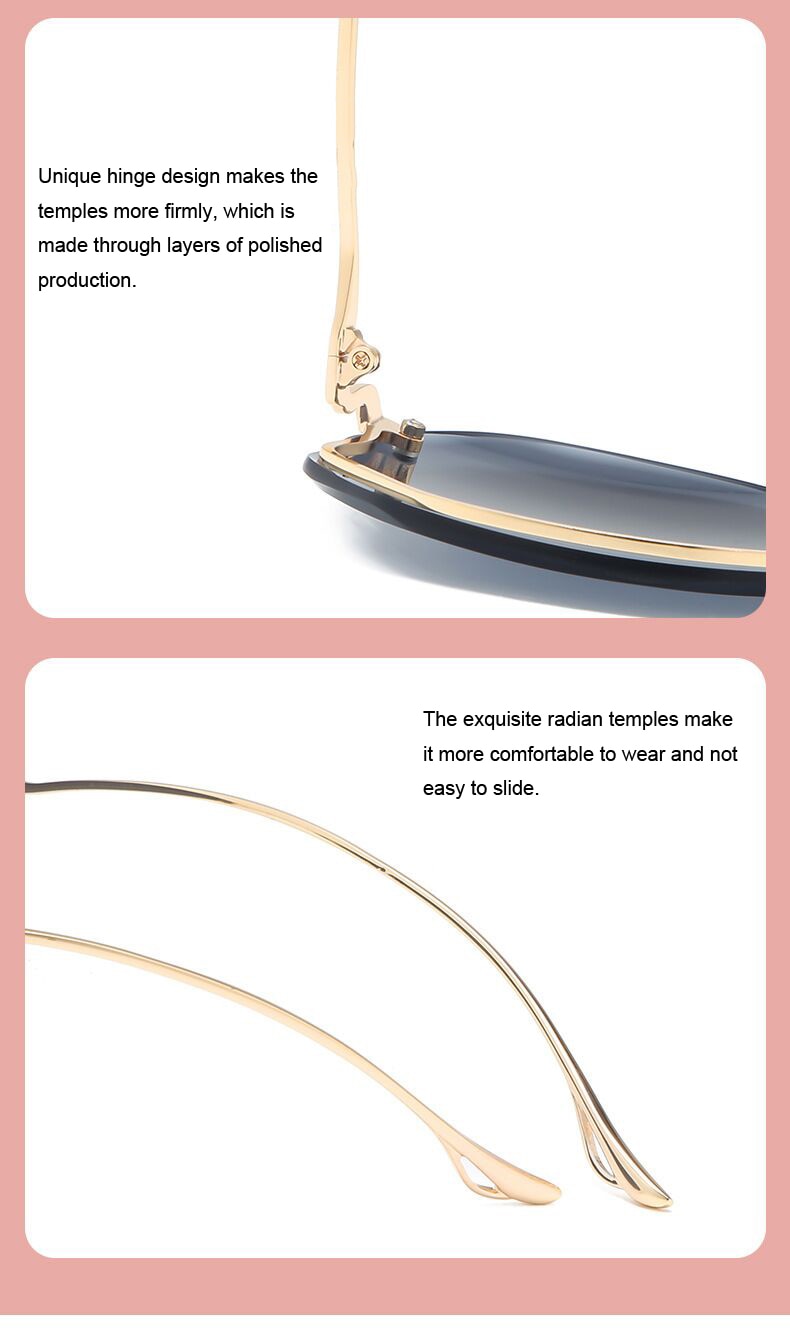 Óculos de Sol luxuoso em degradê