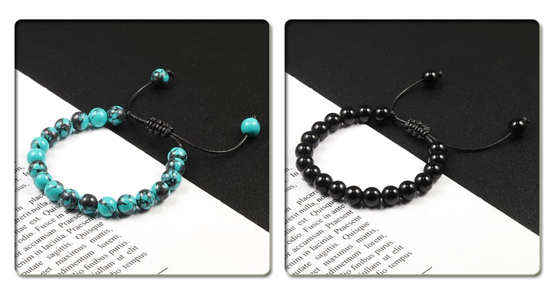 Pulseira Ajustável Olho de Tigre 8mm - cura/equilíbrio