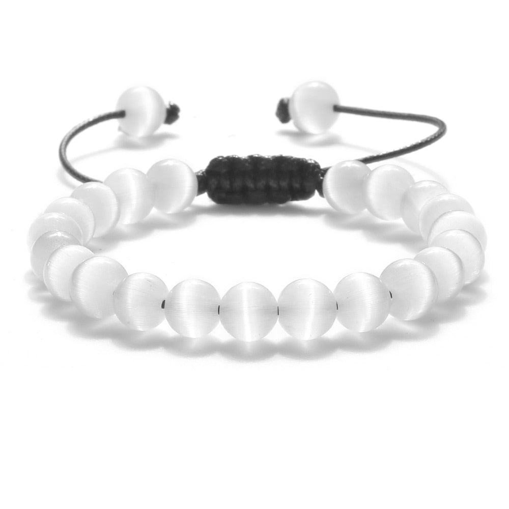 Pulseira Ajustável Olho de Tigre 8mm - cura/equilíbrio