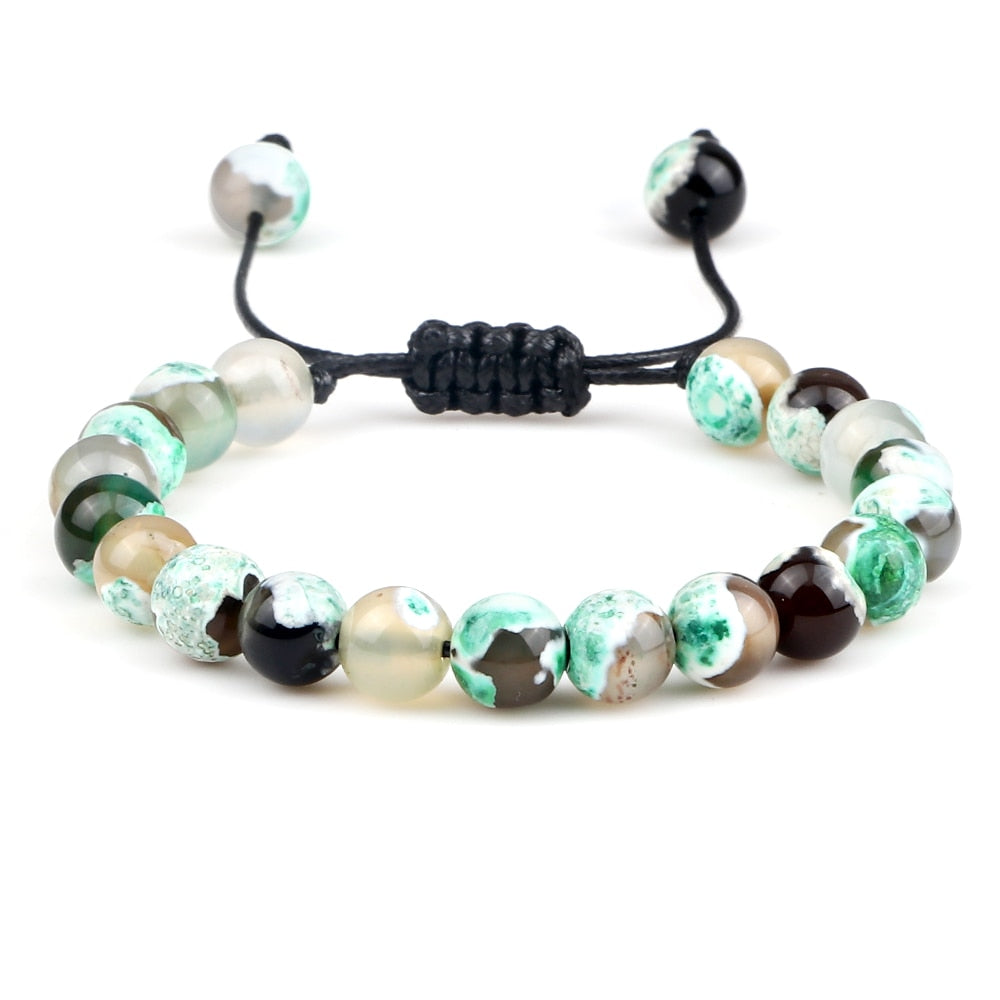 Pulseira Ajustável Olho de Tigre 8mm - cura/equilíbrio