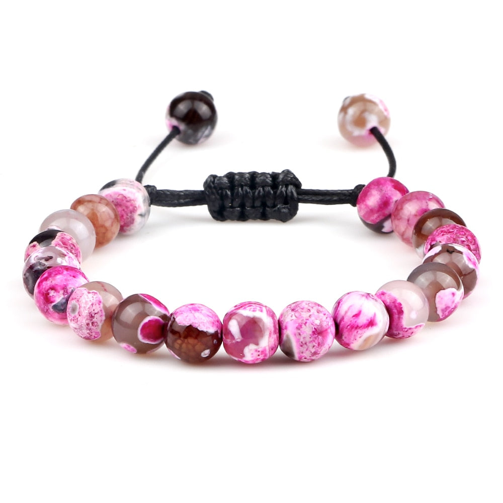 Pulseira Ajustável Olho de Tigre 8mm - cura/equilíbrio
