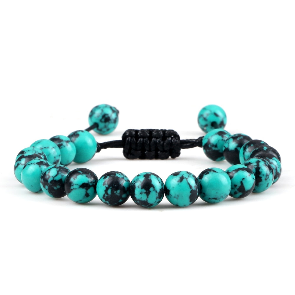 Pulseira Ajustável Olho de Tigre 8mm - cura/equilíbrio