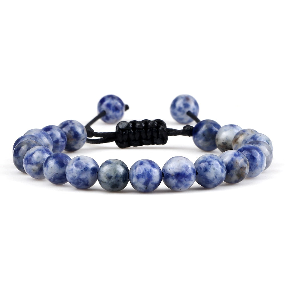 Pulseira Ajustável Olho de Tigre 8mm - cura/equilíbrio