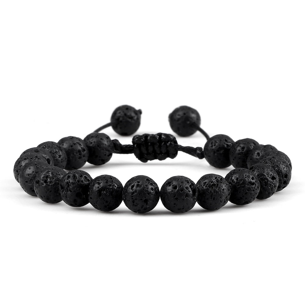Pulseira Ajustável Olho de Tigre 8mm - cura/equilíbrio