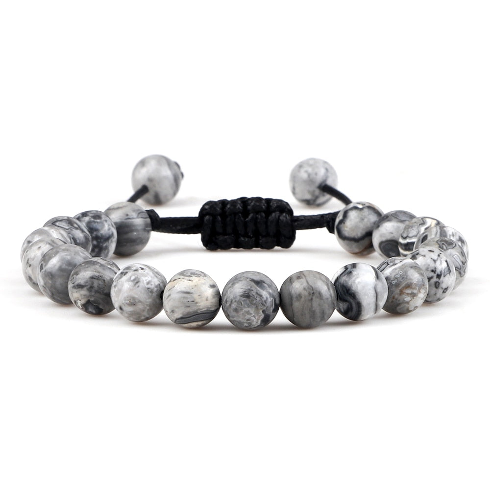Pulseira Ajustável Olho de Tigre 8mm - cura/equilíbrio