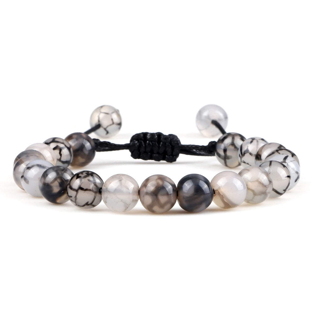 Pulseira Ajustável Olho de Tigre 8mm - cura/equilíbrio