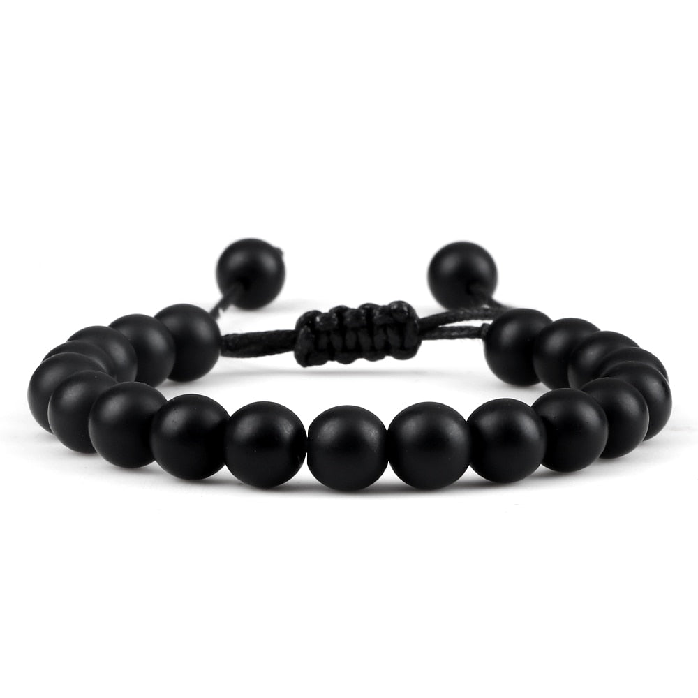 Pulseira Ajustável Olho de Tigre 8mm - cura/equilíbrio