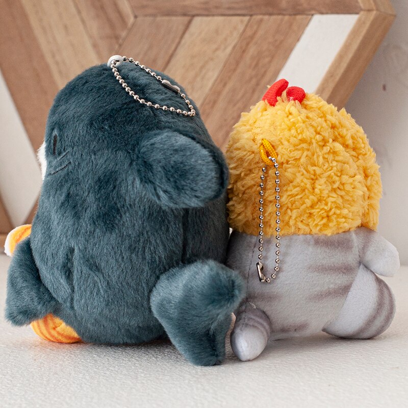 Chaveiro Gatinhos de Pelúcia - Tubarão / Camarão