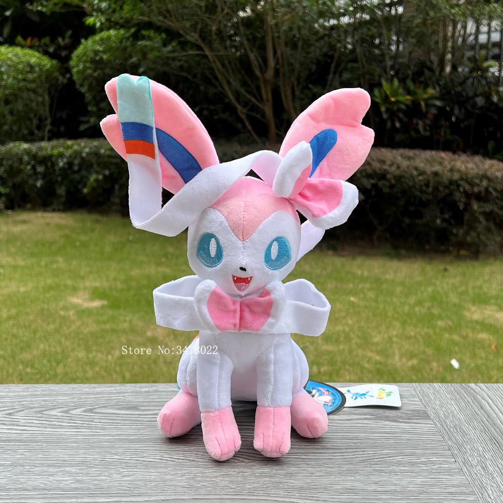 pelucia pokemon sylveon shiny eevee evolução feito á mão aprox 30