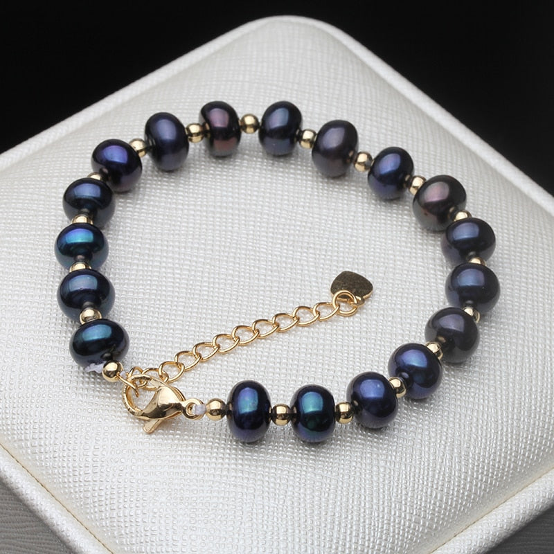 |200000226:193#black pearl bracelet