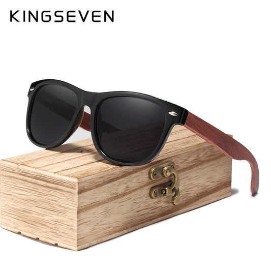Óculos de Sol KINGSEVEN com armação de Madeira - Coleção Olimpo